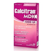 Calcitran mdk 1000ui com 60 comprimidos