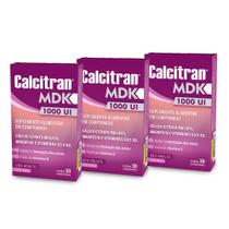 Calcitran MDK 30 Cálcio, Magnésio, Vit D e K Leve 3 Pague 2