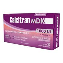Calcitran MDK 30 Comprimidos - Cálcio com Magnésio, Vitamina D e K