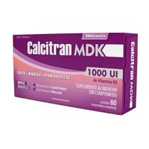 Calcitran MDK 60 Comprimidos - Cálcio com Magnésio, Vitamina D e K - FQM