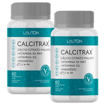 Calcitrax Cálcio Citrato Malato 60 Comp. Lauton - 2 Unidades