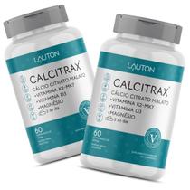 Calcitrax Calcio Citrato Malato com Vitaminas Premium Lauton - Kit 2