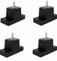 Calço base c/ parafuso e porca podium pvc vazado - conjunto