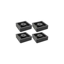 Calço coxim quadrado borracha condensadora split 10x10 kit 4 Calço coxim quadrado borracha condensadora split 10x10 kit 4