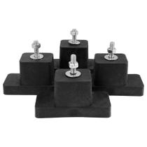 Calço De Borracha Grande Base Split Podium 4 Unidades
