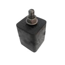 Calço de Borracha Quadrado com Mini Parafusos 44X35 Hulter HT1CBMI01P