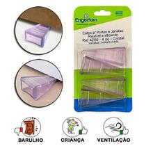 Calco de pvc cristal para portas flexivel c/ 4un - engedom Calco de pvc cristal para portas flexivel c/ 4un - engedom