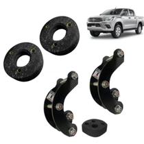Calço Dianteiro 2,5cm +Jumelo Confort 5cm Hilux 2005/2015 Calço Dianteiro 2,5cm +Jumelo Confort 5cm Hilux 2005/2015