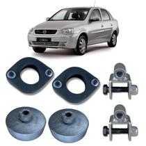 Calço Mola Dianteiro e Traseiro 4cm + Prol Corsa Sedan 94/01