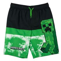 Calções de banho e roupa de banho Minecraft Creeper Little Boys 5-6 Calções de banho e roupa de banho Minecraft Creeper Little Boys 5-6
