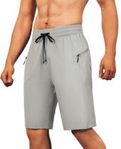 Calções de banho FOGFIRE, calções de praia masculinos de secagem rápida, cinza claro Calções de banho FOGFIRE, calções de praia masculinos de secagem rápida, cinza claro