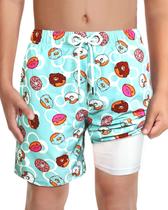 Calções de banho LUCOWEE Boys Compression Liner UPF 50+, tamanho 14-16 Calções de banho LUCOWEE Boys Compression Liner UPF 50+, tamanho 14-16