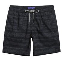 Calções de banho maagic masculinos com forro de malha de secagem rápida, totem preto Calções de banho maagic masculinos com forro de malha de secagem rápida, totem preto