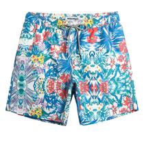 Calções de banho magic Quick Dry Swim Shorts masculinos com flores havaianas Calções de banho magic Quick Dry Swim Shorts masculinos com flores havaianas