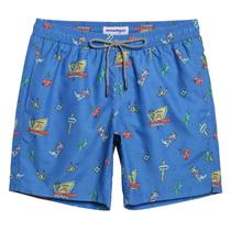 Calções de banho magic Quick Dry Swim Shorts para homens Blue Cowboy