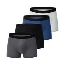 Calções De Banho Masculinos plus Size Estampados, Conjunto De 4 Peças, Confortáveis E Modernos