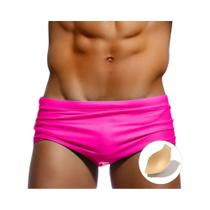 Calções de Banho Masculinos Sexy - Cueca Boxer para Praia e Surf