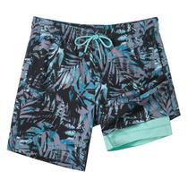 Calções de banho masculinos SURF CUZ 7" Compression Quick Dry Liner L