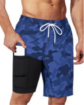 Calções de banho masculinos SURF CUZ 9" Compression Quick Dry L
