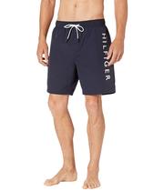 Calções de banho masculinos Tommy Hilfiger, azul marinho, 1, tamanho 7