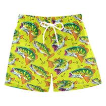 Calções de banho Meocouoe Boys Teens Bass Fish Beach 10-12Y