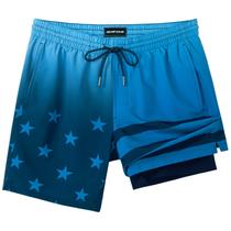 Calções de banho SURF CUZ 7" Quick Dry Compression Blue XL