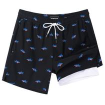 Calções de banho SURF CUZ, compressão de 5 polegadas, zíper de secagem rápida Calções de banho SURF CUZ, compressão de 5 polegadas, zíper de secagem rápida