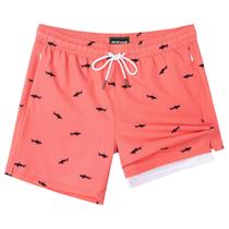 Calções de banho SURF CUZ, forro de compressão de secagem rápida de 13 cm