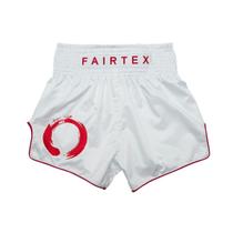 Calções de Boxe Muay Thai Fairtex BS1918 Enso - Branco - Tamanho P