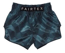 Calções de Muay Thai Fairtex BS1902 Stealth - Cinza/Verde