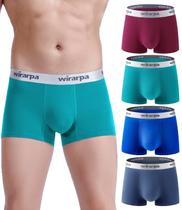 Calções masculinas e cuecas boxer de algodão com cuecas boxer azuis Calções masculinas e cuecas boxer de algodão com cuecas boxer azuis