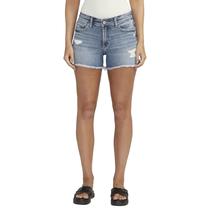 Calções Silver Jeans Co. Suki Mid Rise Curvy Fit para mulheres