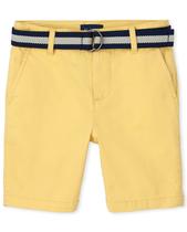 Calções The Children's Place Boys Belted Chino Banana Pudding 7