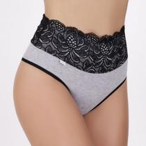 Calçola de Algodão Egípcio com Barra Renda Forrada e Cavada nas Costas (FIO)