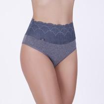 Calçola de Algodão Egípcio com Barra Renda Forrada e Cavada nas Costas (FIO)