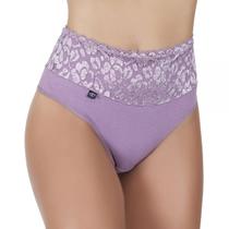 Calçola de Algodão Egípcio com Barra Renda Forrada e Cavada nas Costas (FIO)