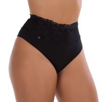 Calçola de Algodão Egípcio com Barra Renda Forrada e Cavada nas Costas (FIO)