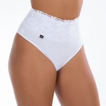 Calçola de Algodão Egípcio com Barra Renda Forrada e Cavada nas Costas (FIO)
