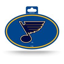 Calcomanía Ovalada del Logo en Color del Equipo St. Louis Blues de Rico Industries Calcomanía Ovalada del Logo en Color del Equipo St. Louis Blues de Rico Industries