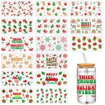 Calcomanías Adhesivas Jetec para Tazas de Navidad 15 Hojas 25x12 cm