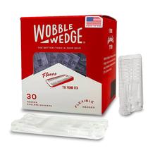 Calços de nivelamento WOBBLE WEDGES, plástico flexível, pacote com 30 Calços de nivelamento WOBBLE WEDGES, plástico flexível, pacote com 30