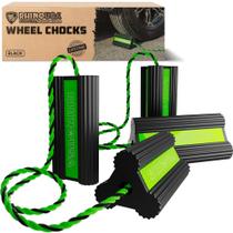 Calços de roda Rhino USA Heavy Duty antiderrapantes - kit com 2 Calços de roda Rhino USA Heavy Duty antiderrapantes - kit com 2