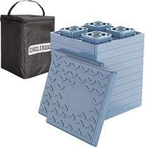 Calços Niveladores para RV 12 Peças CircleRoad Cinza com Encaixe Calços Niveladores para RV 12 Peças CircleRoad Cinza com Encaixe