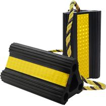 Calços para Rodas WECARLLE de Borracha 21 x 11 x 10 cm, Refletivos, Kit com 2 Calços para Rodas WECARLLE de Borracha 21 x 11 x 10 cm, Refletivos, Kit com 2