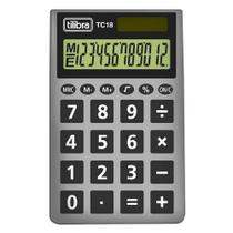 Calculadora 12 dig tc18 cinza tilibra