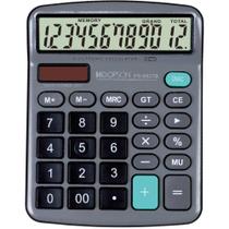 Calculadora 12DIGITOS BAT/SOLAR Cinza - Hoopson
