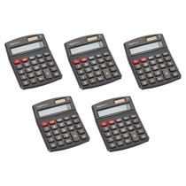 Calculadora Amazon Basics LCD de 8 dígitos para desktop preta - pacote com 5