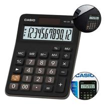 Calculadora casio 12 dig preta home office loja escritório Calculadora casio 12 dig preta home office loja escritório