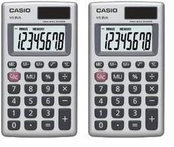 Calculadora Casio HS-8VA LCD de 8 dígitos alimentada por energia solar (pacote com 2) Calculadora Casio HS-8VA LCD de 8 dígitos alimentada por energia solar (pacote com 2)