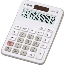 Calculadora Casio MX-12B Branca 12 Dígitos De Mesa Visor Extra Grande Digitação Simultânea de Teclas